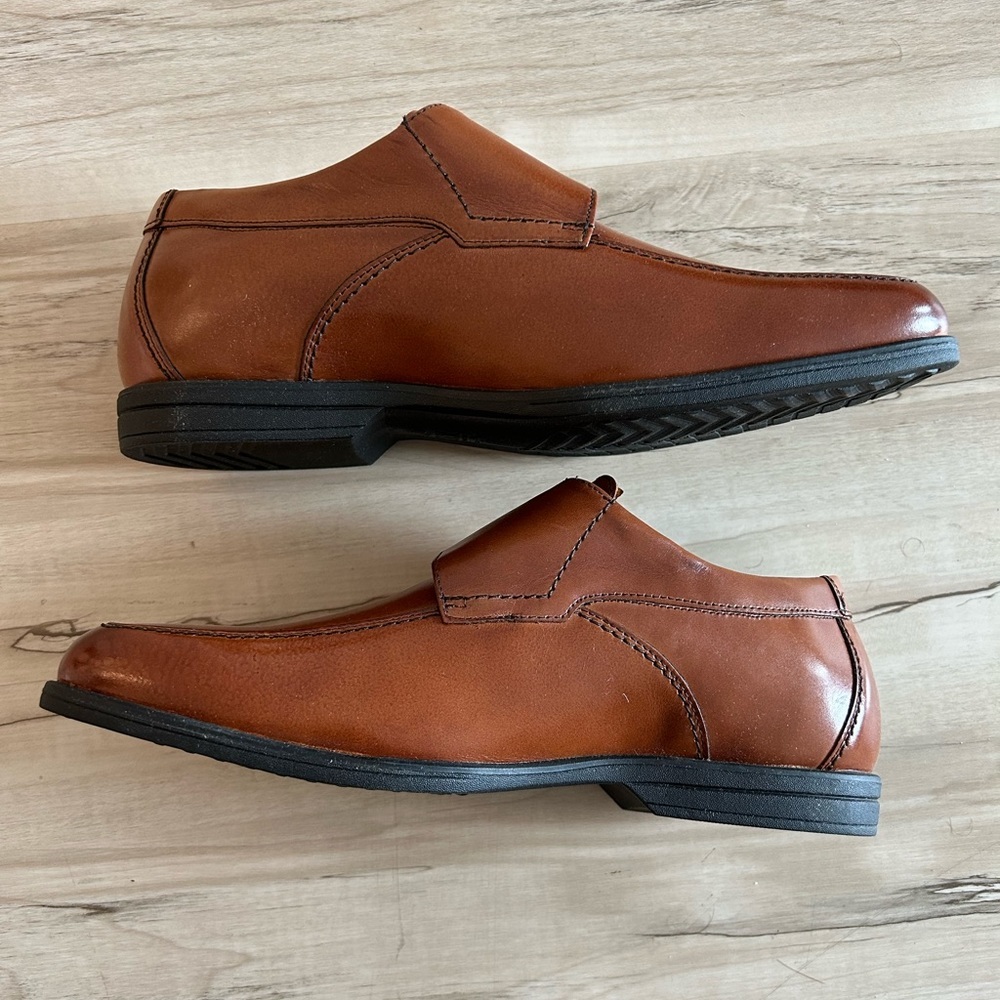 Florsheim Boys' Reveal Monk Jr Strap Cognac Leather Dress Shoes 16541-221 Sz: 7M - Picture 6 of 9